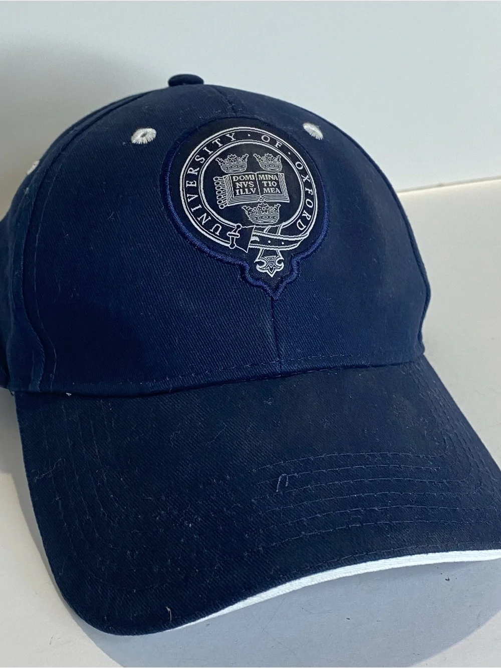 University of Oxford Cap Navy Embroidered Crest Adjustable Strapback Official
